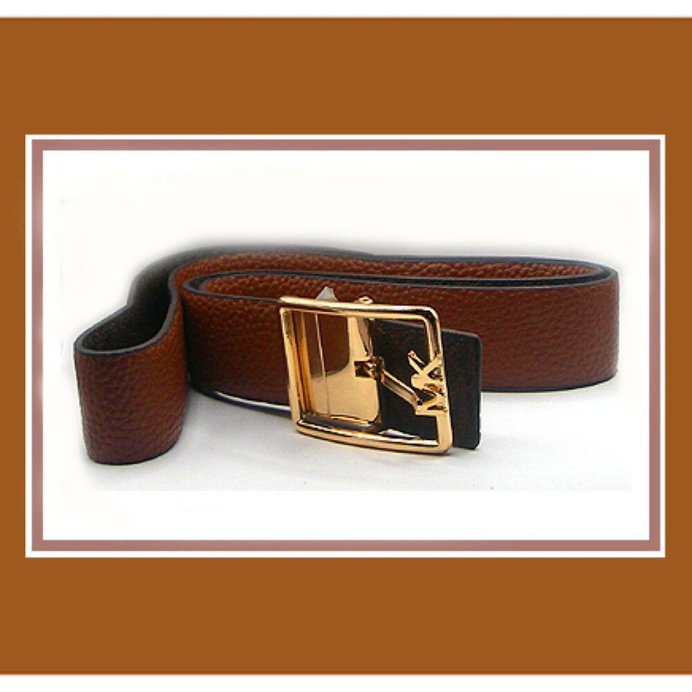New Rare Michael Kors Reversible Gold Buckle Fashionable Women's Belt